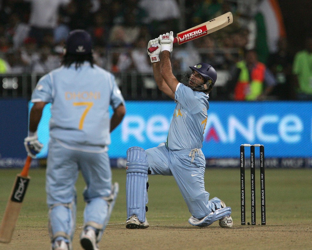Image result for yuvraj t20i six