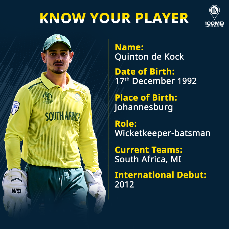 Know Your Player - Quinton de Kock - 100MB