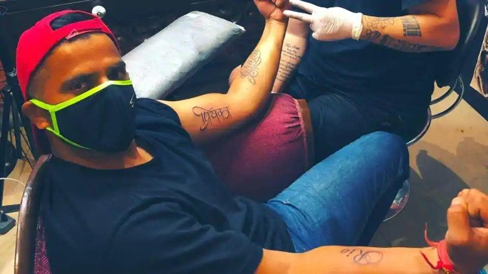 Inked again! Suresh Raina flashes brand-new tattoos - 100MB