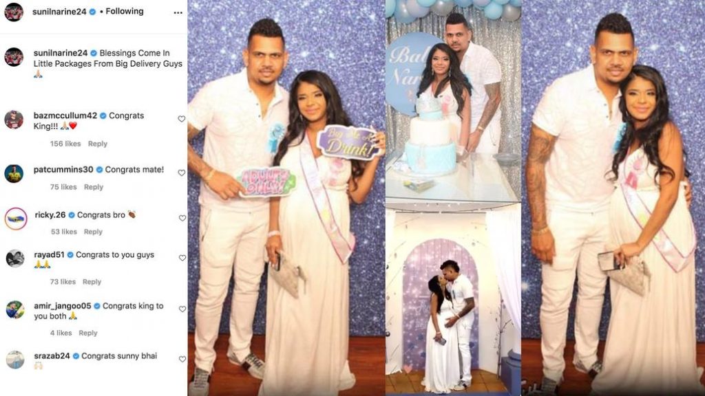 Sunil Narine and wife Anjellia all set parents to a baby boy