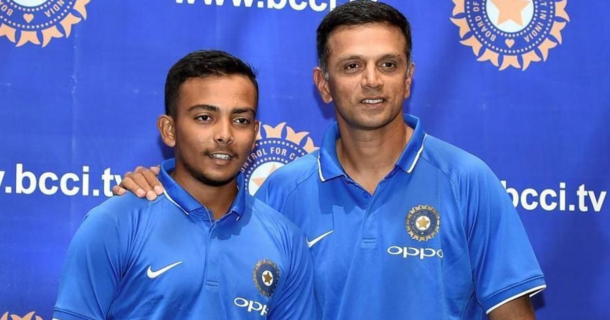 Prithvi Shaw Recalls His Experience Of Training Under Dravid During The U 19 World Cup